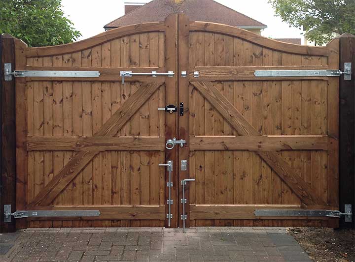 Double Wooden Gate